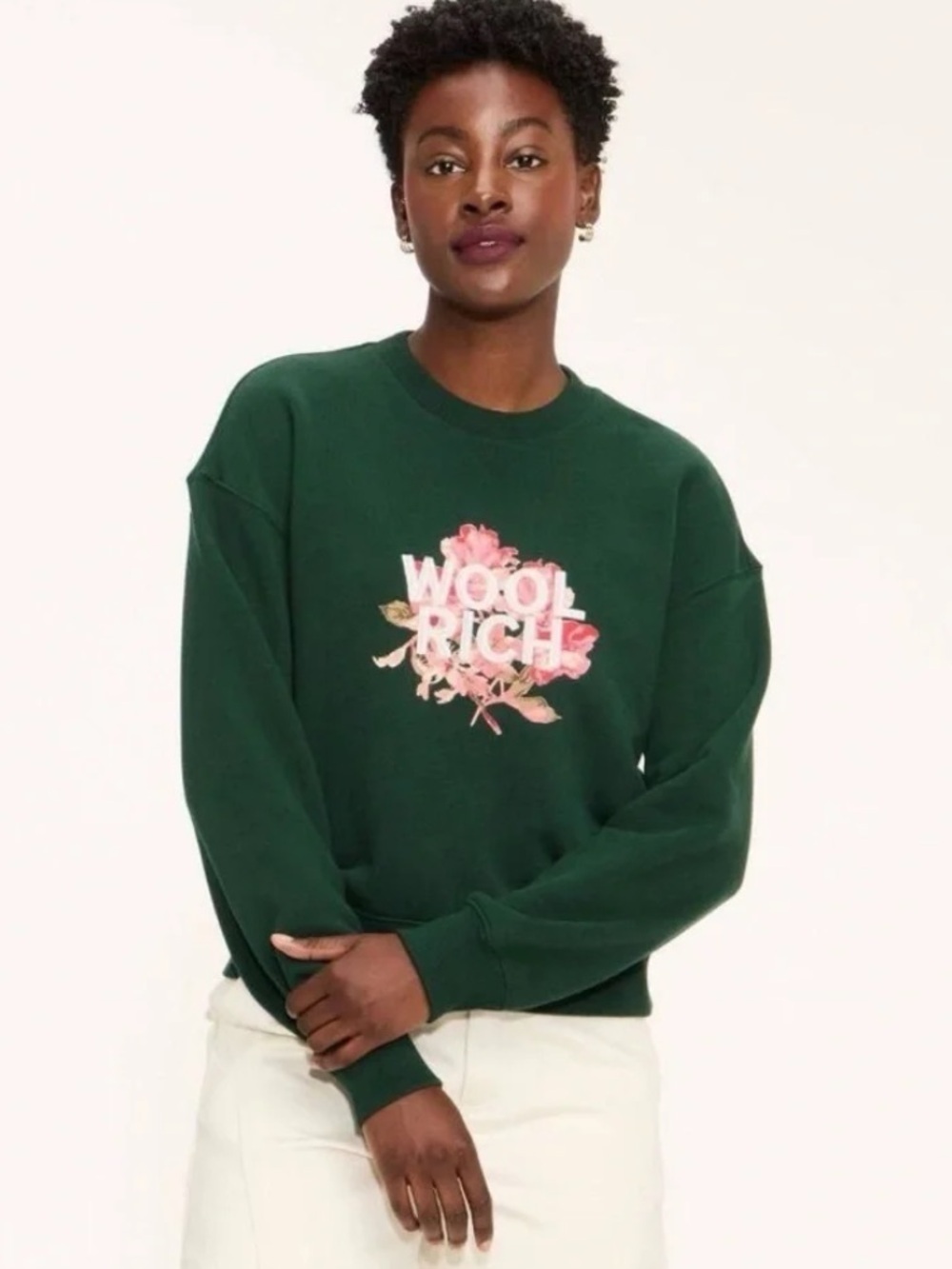 Woolrich X Target Floral Graphic Print Pullover Sweatshirt SMALL NWOT